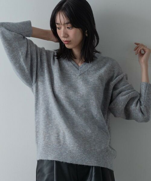 GALLEST / ギャレスト ニット・セーター | レイヤーネックメランジラメニット | 詳細15