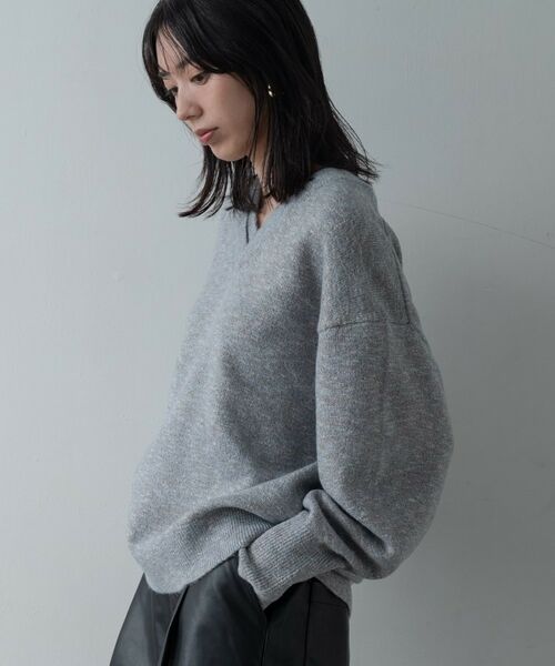 GALLEST / ギャレスト ニット・セーター | レイヤーネックメランジラメニット | 詳細16