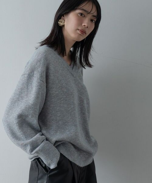 GALLEST / ギャレスト ニット・セーター | レイヤーネックメランジラメニット | 詳細18
