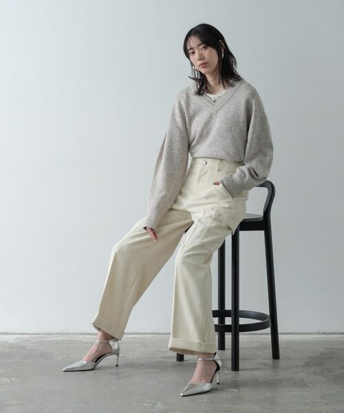 GALLEST / ギャレスト ニット・セーター | レイヤーネックメランジラメニット | 詳細21