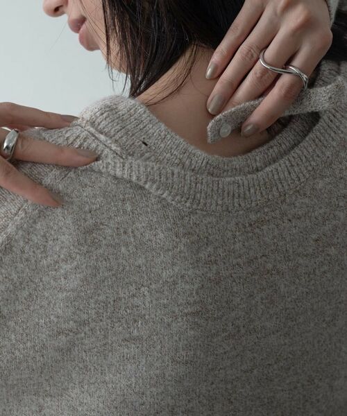 GALLEST / ギャレスト ニット・セーター | レイヤーネックメランジラメニット | 詳細27