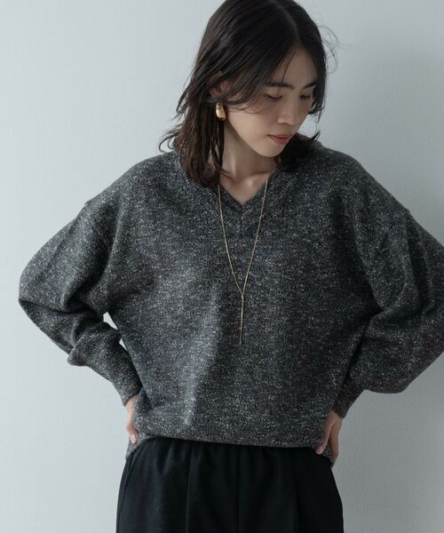 GALLEST / ギャレスト ニット・セーター | レイヤーネックメランジラメニット | 詳細4