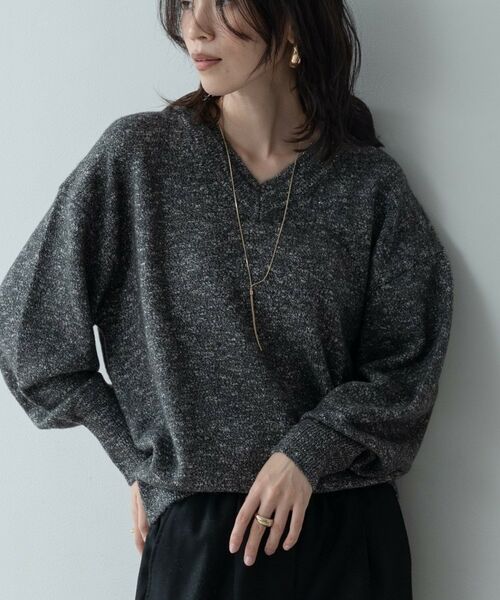 GALLEST / ギャレスト ニット・セーター | レイヤーネックメランジラメニット | 詳細8