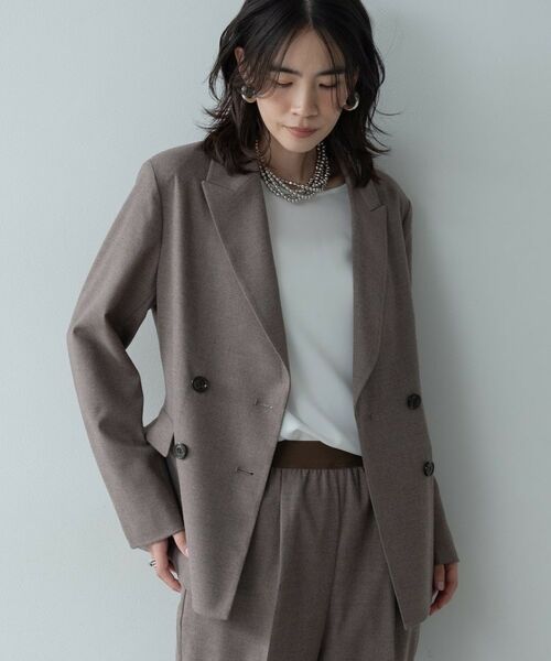 GALLEST / ギャレスト テーラードジャケット | Comfy SET UP|ダブルブレストジャケット【セットアップ対応/通勤/カセット服】 | 詳細13