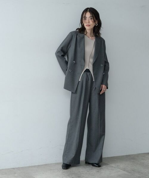 GALLEST / ギャレスト テーラードジャケット | Comfy SET UP|ダブルブレストジャケット【セットアップ対応/通勤/カセット服】 | 詳細3