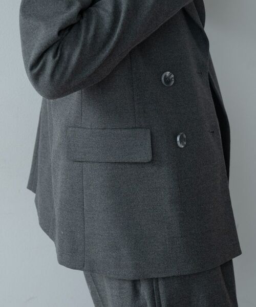 GALLEST / ギャレスト テーラードジャケット | Comfy SET UP|ダブルブレストジャケット【セットアップ対応/通勤/カセット服】 | 詳細8