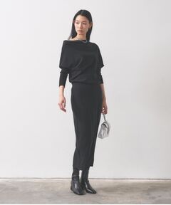 GALLEST / ギャレスト ロング・マキシ丈ワンピース | ドレープオフショルニットワンピース