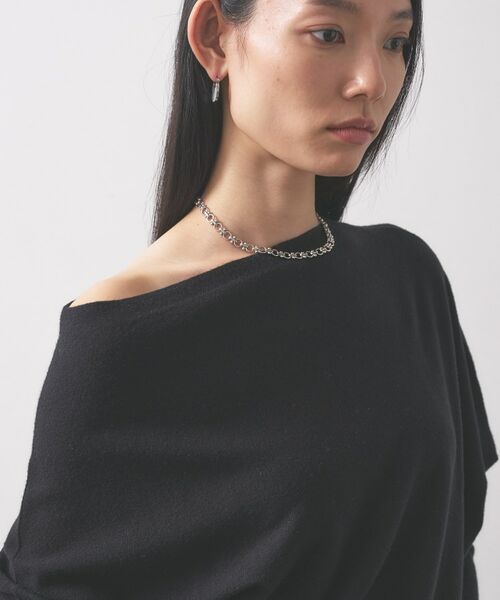 GALLEST / ギャレスト ロング・マキシ丈ワンピース | ドレープオフショルニットワンピース | 詳細17