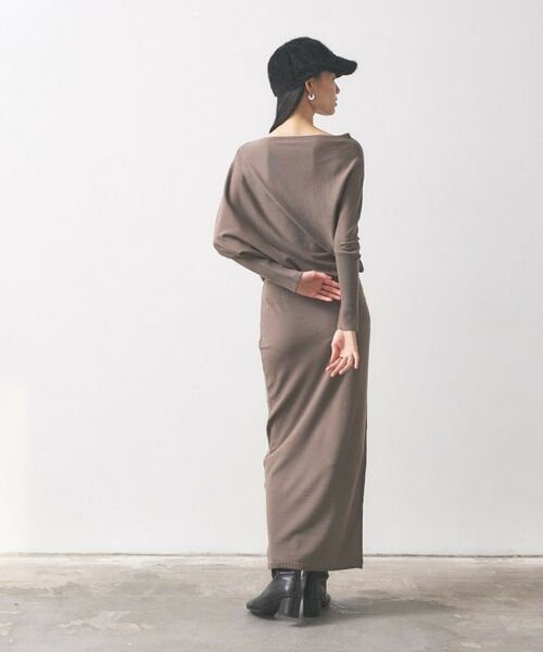 GALLEST / ギャレスト ロング・マキシ丈ワンピース | ドレープオフショルニットワンピース | 詳細22