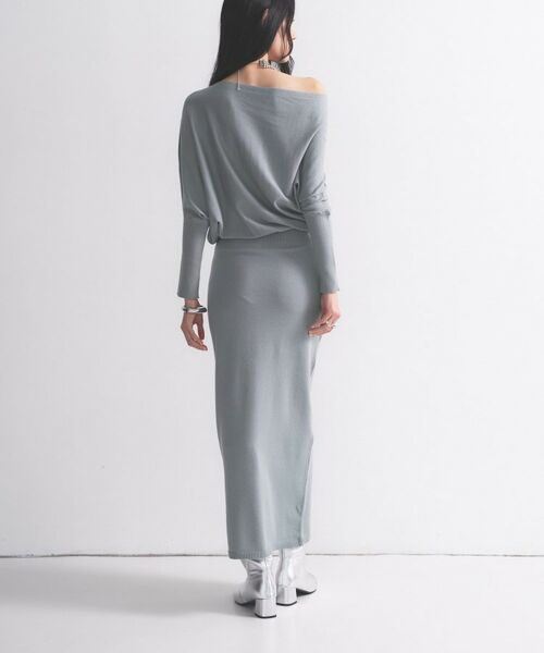 GALLEST / ギャレスト ロング・マキシ丈ワンピース | ドレープオフショルニットワンピース | 詳細9
