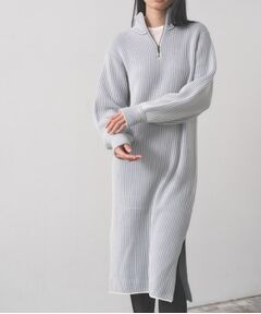 GALLEST / ギャレスト ロング・マキシ丈ワンピース | スタンドネックニットワンピース