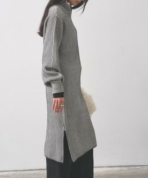 GALLEST / ギャレスト ロング・マキシ丈ワンピース | スタンドネックニットワンピース | 詳細6