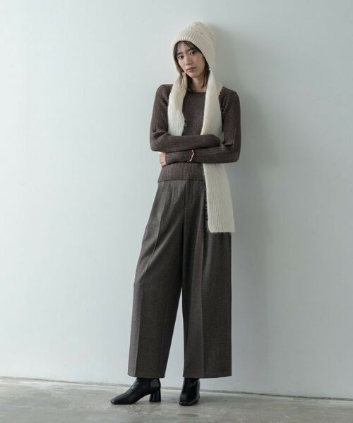 GALLEST / ギャレスト パンツ | ツイードタックワイドパンツ | 詳細10