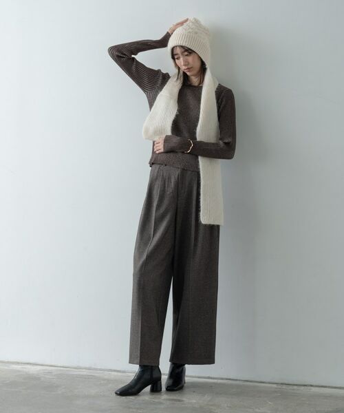 GALLEST / ギャレスト パンツ | ツイードタックワイドパンツ | 詳細11