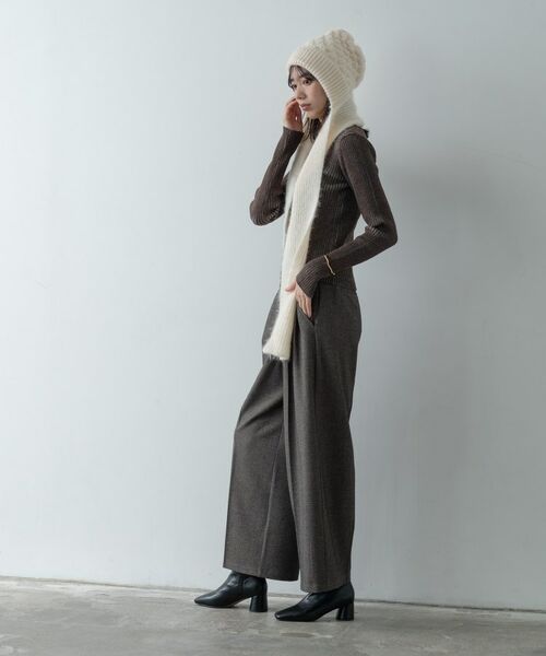 GALLEST / ギャレスト パンツ | ツイードタックワイドパンツ | 詳細12
