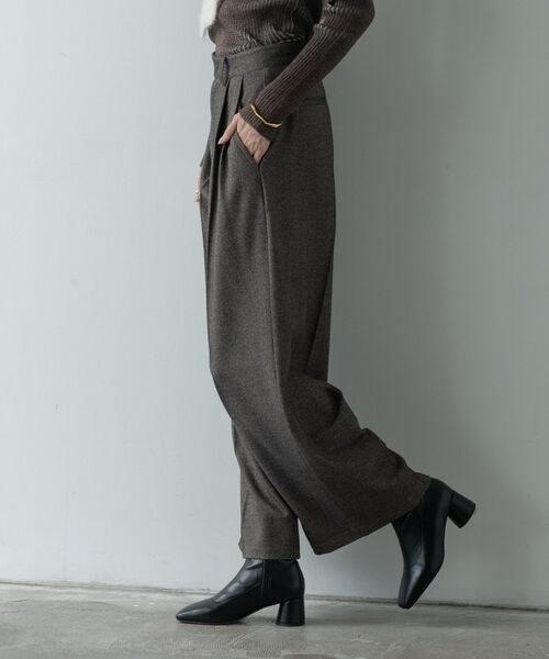 GALLEST / ギャレスト パンツ | ツイードタックワイドパンツ | 詳細15