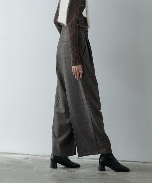 GALLEST / ギャレスト パンツ | ツイードタックワイドパンツ | 詳細17