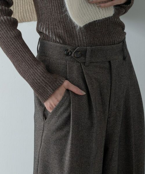 GALLEST / ギャレスト パンツ | ツイードタックワイドパンツ | 詳細18