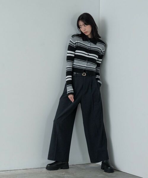 GALLEST / ギャレスト パンツ | ツイードタックワイドパンツ | 詳細2