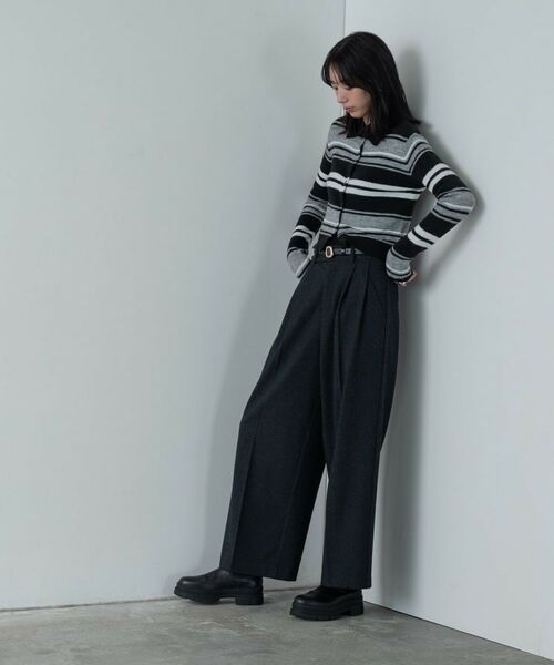 GALLEST / ギャレスト パンツ | ツイードタックワイドパンツ | 詳細3