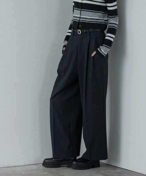 GALLEST / ギャレスト パンツ | ツイードタックワイドパンツ | 詳細6