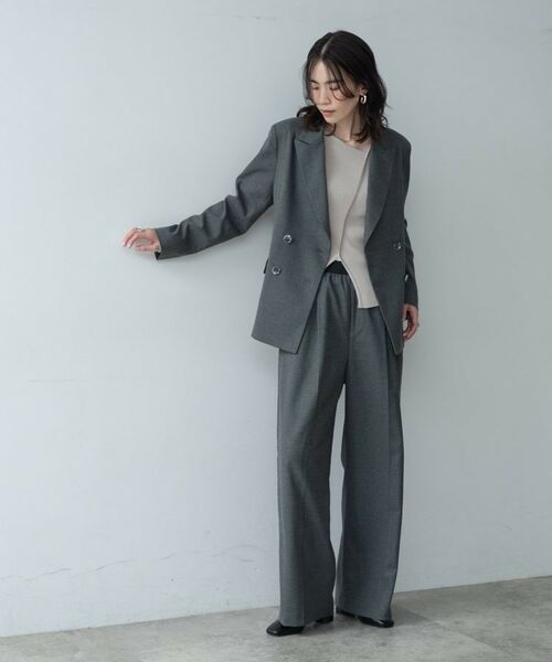 GALLEST / ギャレスト パンツ | Comfy SET UP｜イージーストレートスラックス【セットアップ対応／通勤／カセット服】 | 詳細12