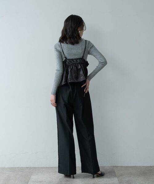 GALLEST / ギャレスト パンツ | Comfy SET UP｜イージーストレートスラックス【セットアップ対応／通勤／カセット服】 | 詳細2