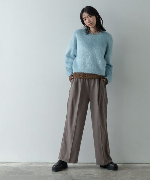 GALLEST / ギャレスト パンツ | Comfy SET UP｜イージーストレートスラックス【セットアップ対応／通勤／カセット服】 | 詳細20