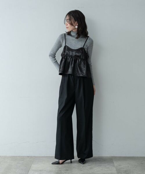 GALLEST / ギャレスト パンツ | Comfy SET UP｜イージーストレートスラックス【セットアップ対応／通勤／カセット服】 | 詳細3