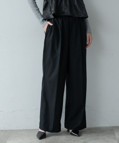 GALLEST / ギャレスト パンツ | Comfy SET UP｜イージーストレートスラックス【セットアップ対応／通勤／カセット服】 | 詳細4