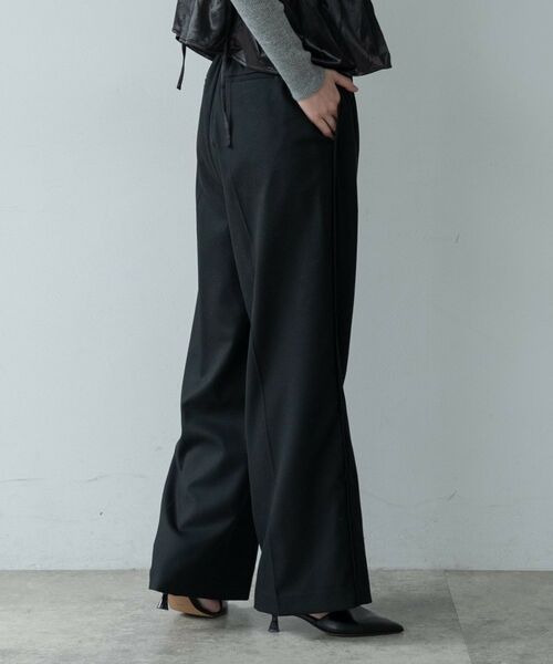 GALLEST / ギャレスト パンツ | Comfy SET UP｜イージーストレートスラックス【セットアップ対応／通勤／カセット服】 | 詳細6