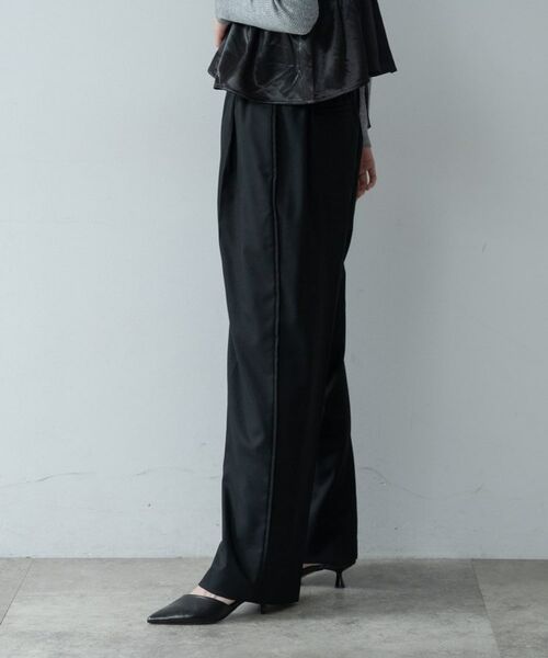 GALLEST / ギャレスト パンツ | Comfy SET UP｜イージーストレートスラックス【セットアップ対応／通勤／カセット服】 | 詳細8