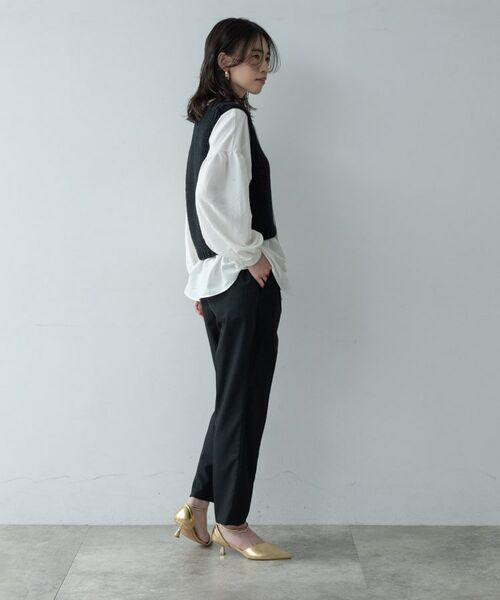 GALLEST / ギャレスト ショート・ハーフ・半端丈パンツ | Comfy SET UP|イージーテーパードパンツ【セットアップ対応/通勤/カセット服】 | 詳細11