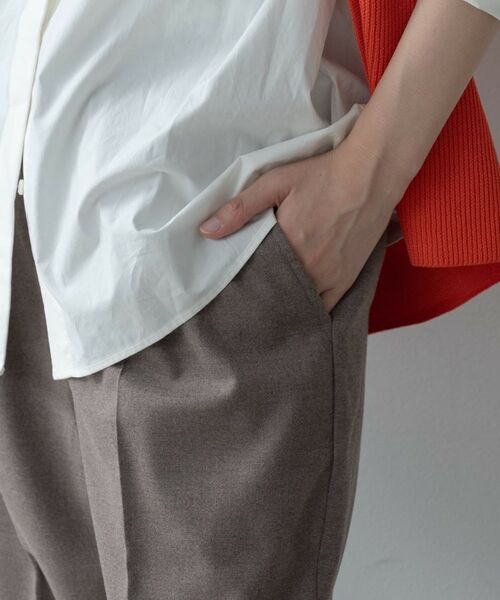 GALLEST / ギャレスト ショート・ハーフ・半端丈パンツ | Comfy SET UP|イージーテーパードパンツ【セットアップ対応/通勤/カセット服】 | 詳細8