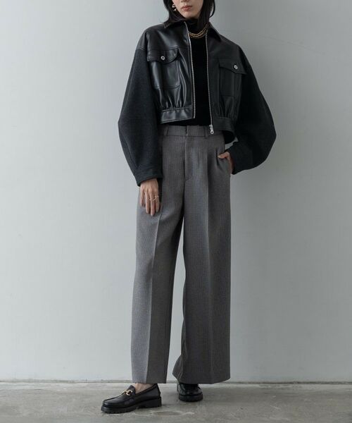 GALLEST / ギャレスト パンツ | ガンクラブチェックワイドパンツ | 詳細8