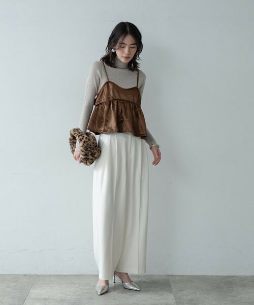 GALLEST / ギャレスト パンツ | ホワイトタックパンツ | 詳細1