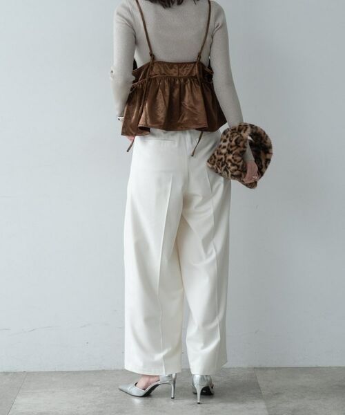 GALLEST / ギャレスト パンツ | ホワイトタックパンツ | 詳細3