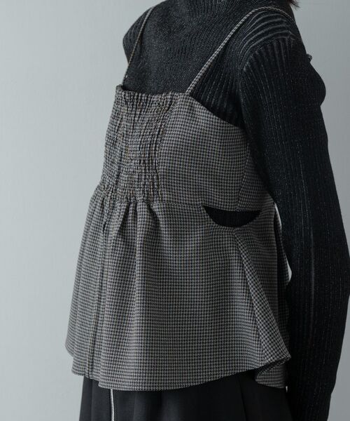GALLEST / ギャレスト シャツ・ブラウス | ガンクラブチェックビスチェ | 詳細13