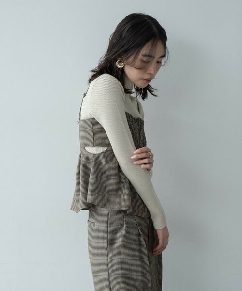 GALLEST / ギャレスト シャツ・ブラウス | ガンクラブチェックビスチェ | 詳細4