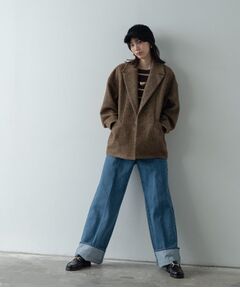 GALLEST / ギャレスト その他アウター | ネップツイードコクーンジャケット