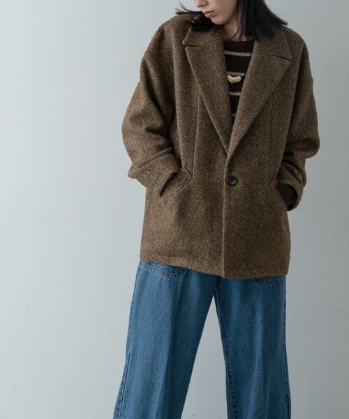 GALLEST / ギャレスト その他アウター | ネップツイードコクーンジャケット | 詳細8