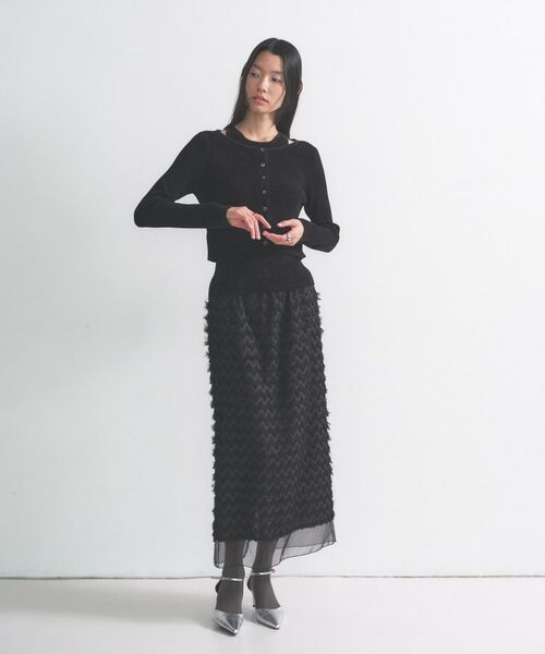 GALLEST / ギャレスト ロング・マキシ丈スカート | フリンジタイトスカート | 詳細1