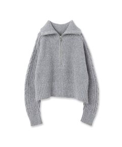 GALLEST / ギャレスト ニット・セーター | メランジハーフジップニット