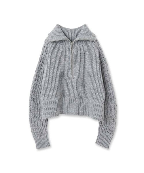 GALLEST / ギャレスト ニット・セーター | メランジハーフジップニット | 詳細1