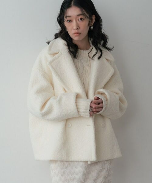 GALLEST / ギャレスト ピーコート | ループボアPコート（オフホワイト(003)）