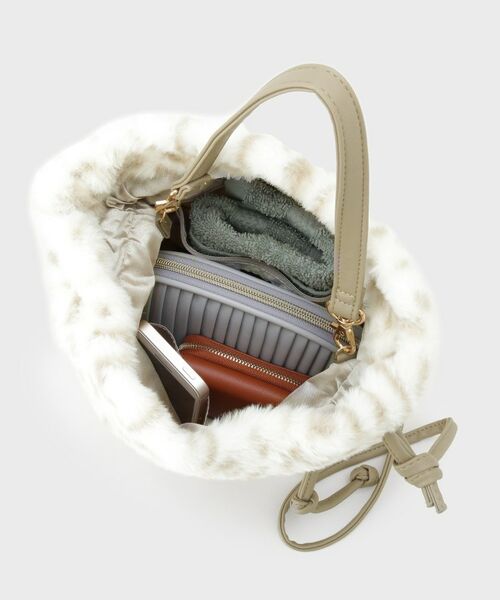 GALLEST / ギャレスト ショルダーバッグ | レオパードフェイクファーショルダーバッグ | 詳細6