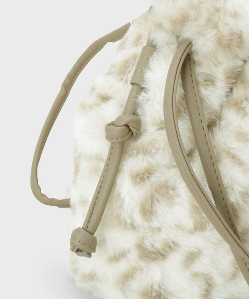 GALLEST / ギャレスト ショルダーバッグ | レオパードフェイクファーショルダーバッグ | 詳細7