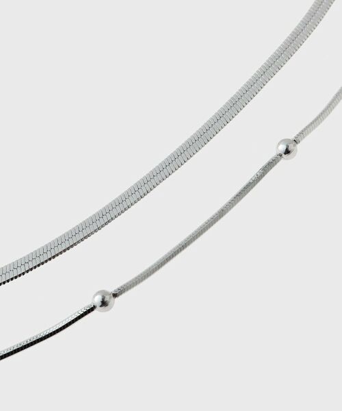 GALLEST / ギャレスト ネックレス・ペンダント・チョーカー | ダブルチェーンショートネックレス | 詳細4