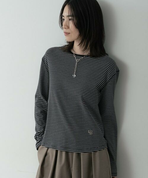 GALLEST / ギャレスト カットソー | ボーダーカットソー（ブラック(319)）