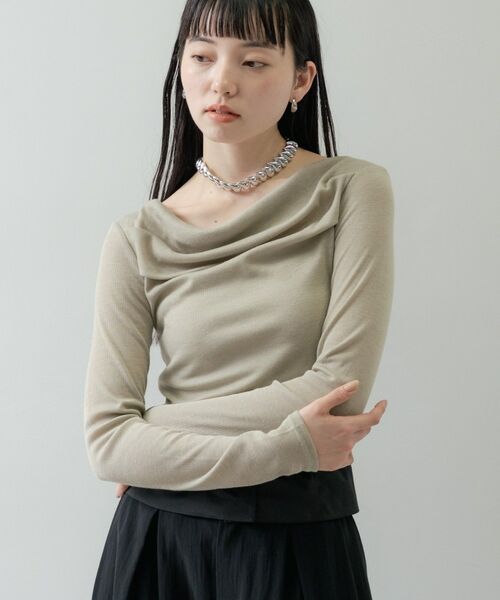 GALLEST / ギャレスト カットソー | オフショルカットソー（ライトグリーン(020)）